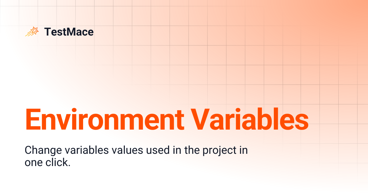 Environment Variables | TestMace